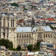 Luchtbeeld op de Notre-Dame